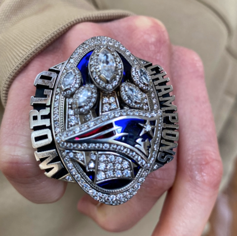 Joe Giza on X: Malcolm Mitchell's #SuperBowl LI ring #WBZ #SBonWBZ  #Patriots  / X